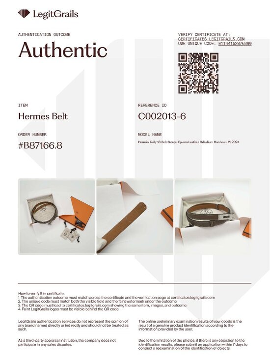 NEW Full Set Hermès Kelly 18 Belt Etoupe Epsom Leather Palladium Hardware W 2024